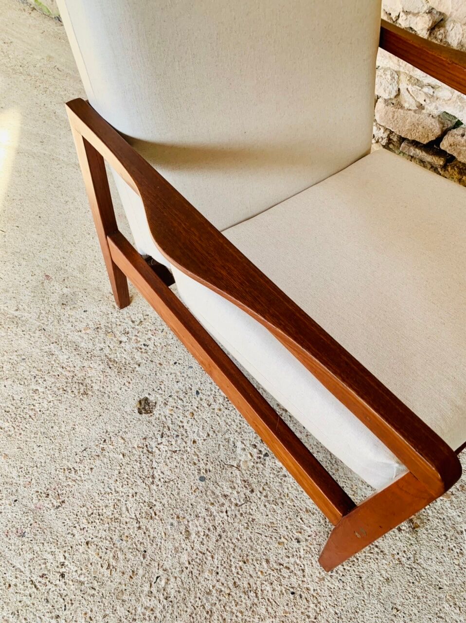 Vintage Scandinavian Teak Armchair, Circa 60's