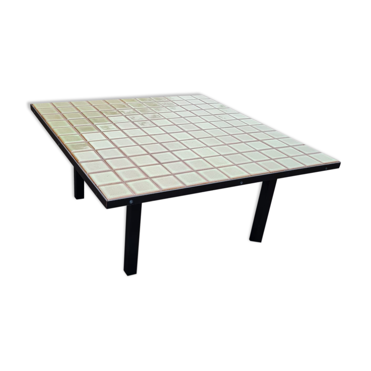 Coffee table mid century ceramic top