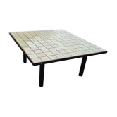 Coffee table mid century ceramic top