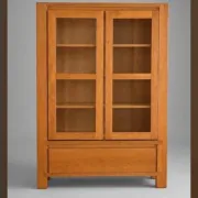 Glass display cabinet on legs