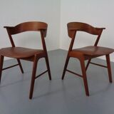 Teak dining chairs in teak by Korup Stolefabrik, Denmark, 1960s, set of 2.