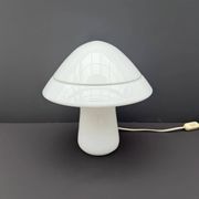 Mushroom lamp by RES MURANO in opaline, Italy 1960
