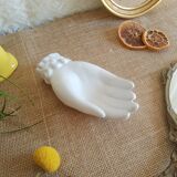 White ceramic hand emptier - vintage