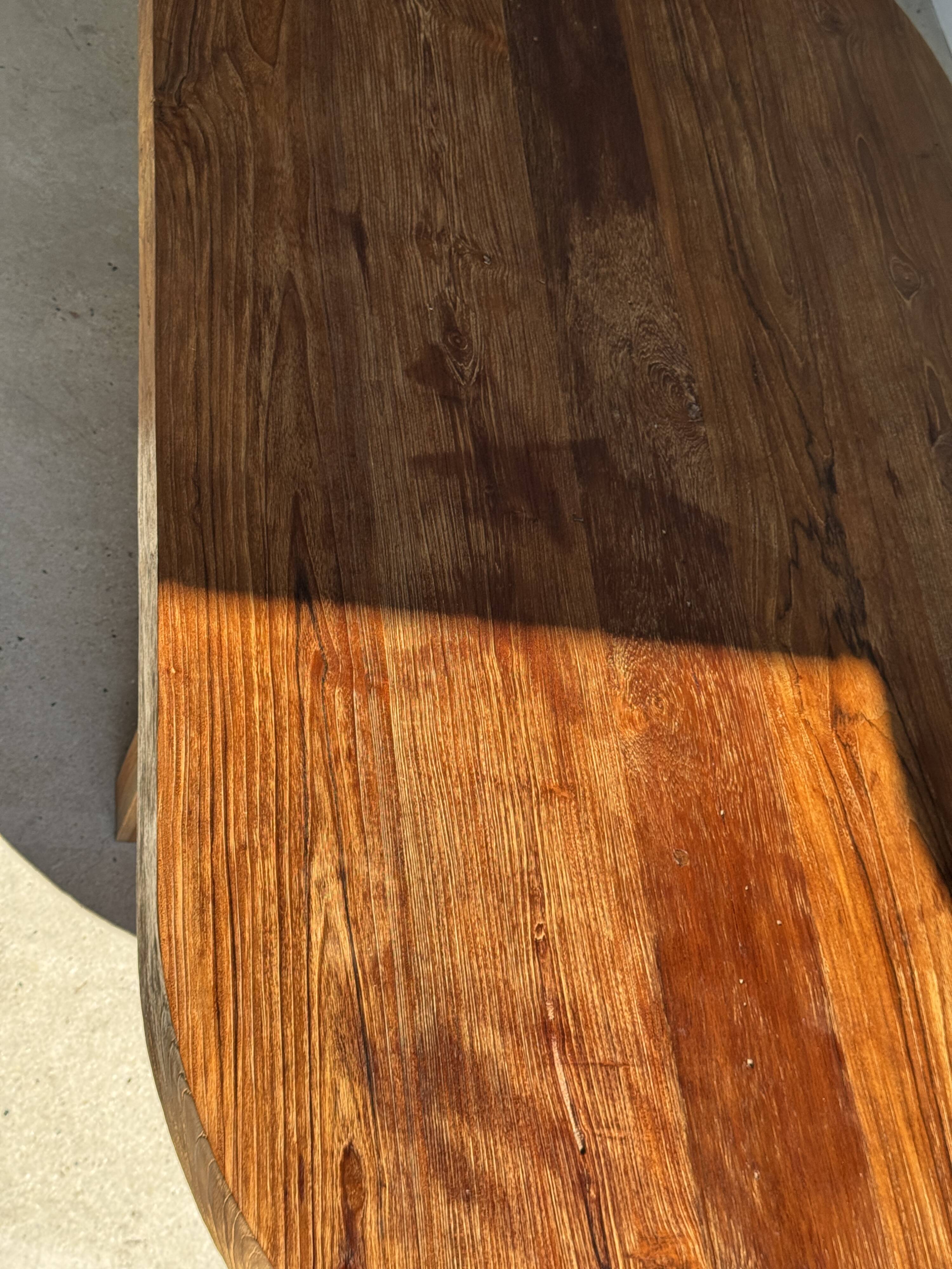 Immense solid teak table 2.10m x 1m