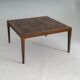 Table basse en teck et cuivre de style mid-century moderne par Severin Hansen