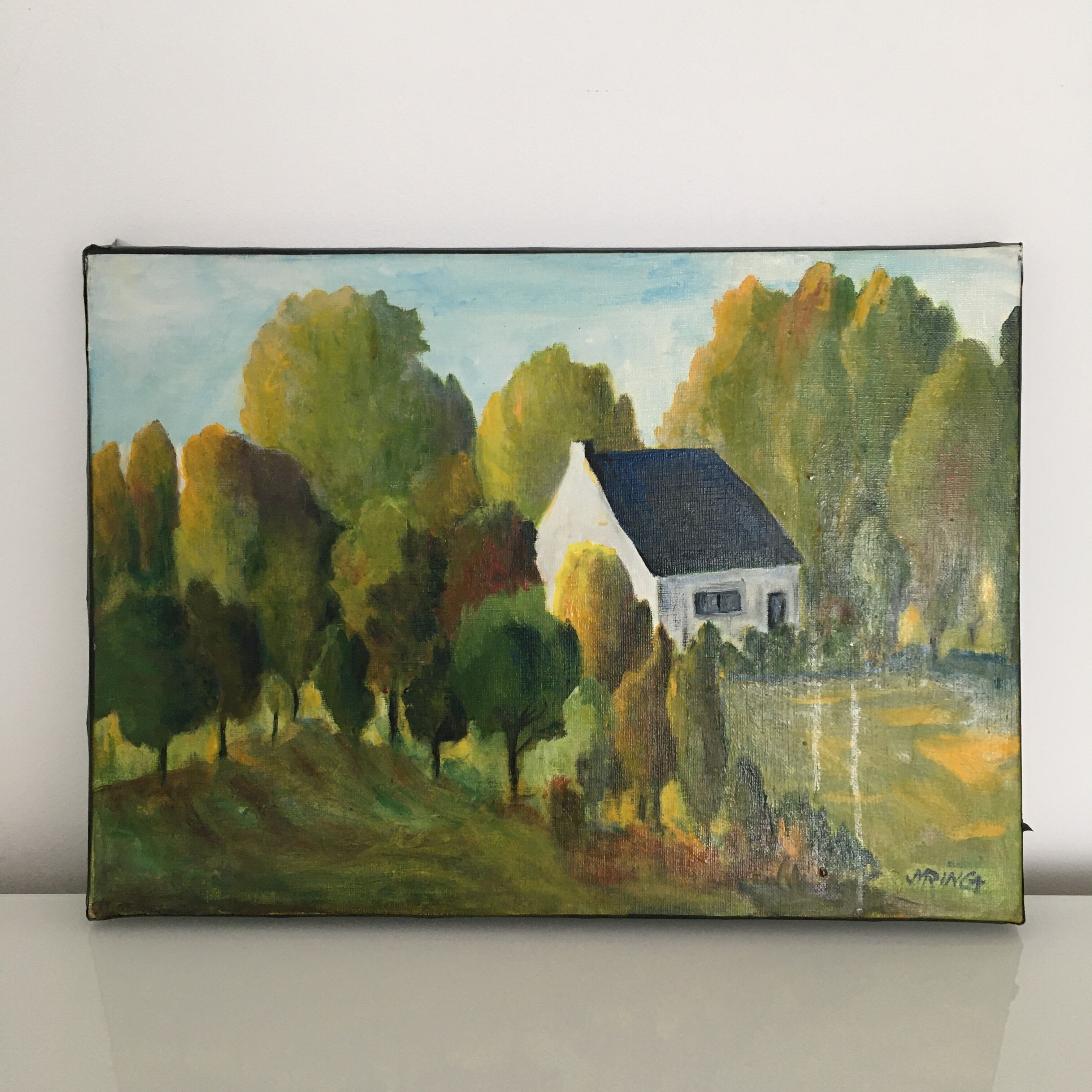 Table Trees and House