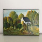 Table Trees and House