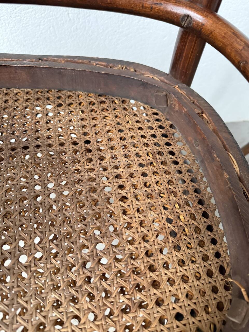 Set of 4 Fischel cane bistro chairs