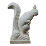 Charles LEMANCEAU, SAINT-CLÉMENT earthenware factory. Art Deco squirrel - 1930