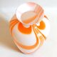 Orange Murano vase by Carlo Moretti 1970s Height 36 cm