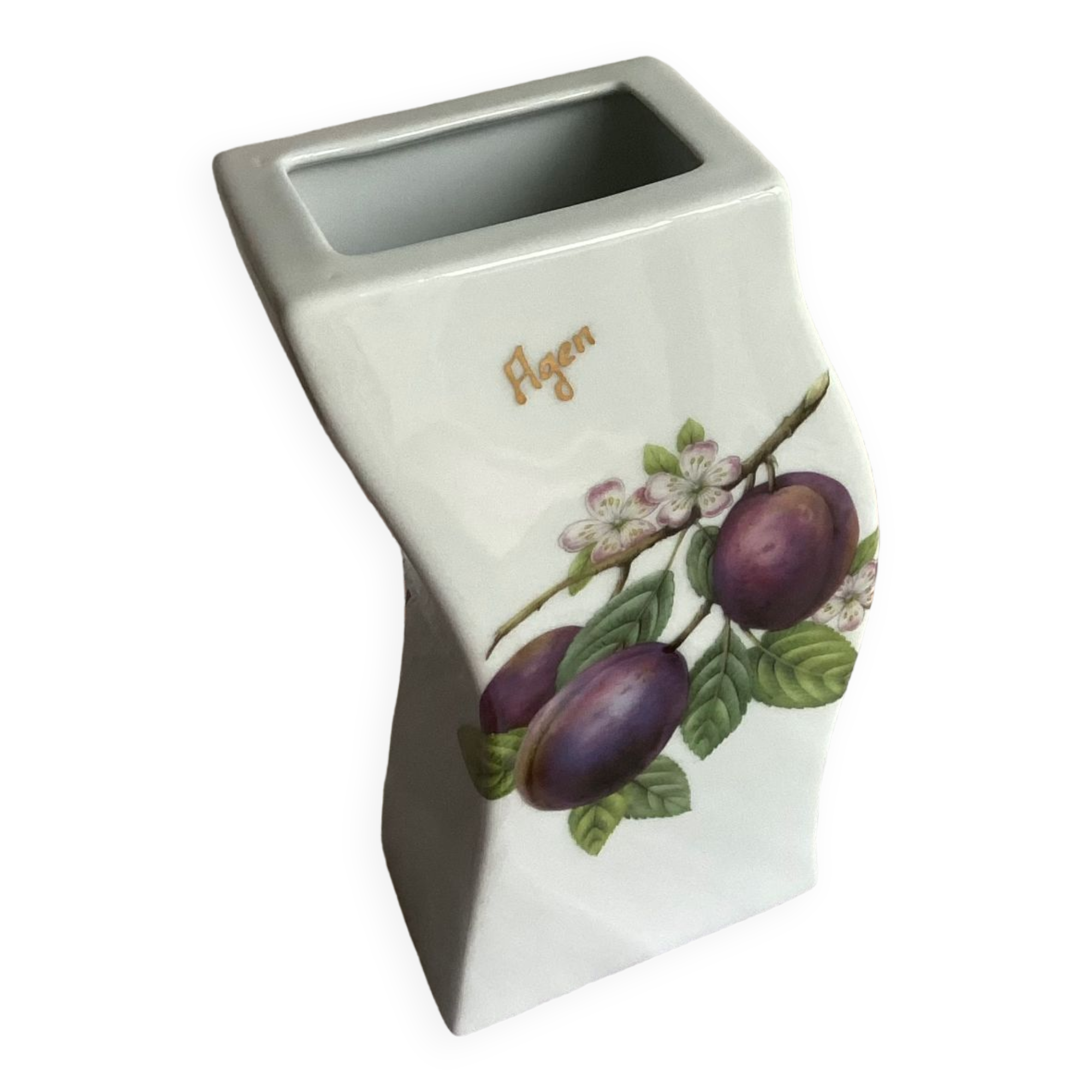 Porcelain vase Decoration by artist Maïthé “Agen”