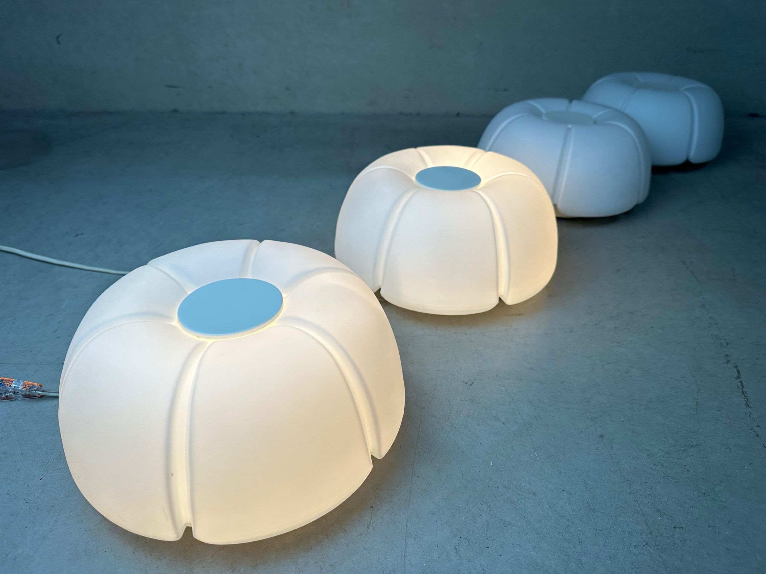 Vintage opaline ceiling lamp – Glashütte Limburg