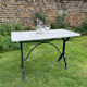 Vintage bistro table 1930 marble top for 4 people