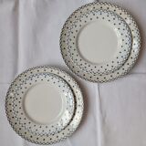 Set of four plates earth of iron