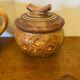 Antique tea coffee set vallauris vintage beige ceramic #c644