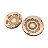 Two ceramic ashtrays from Horezu, 1950