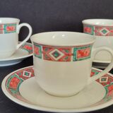 Villeroy & and Boch Rialto - 3 coffee cups and 3 saucers