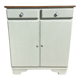 Sideboard in patinated oak and waxed top in natural wood