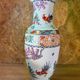Large Chinese porcelain vase – Red rooster decoration – Asian art – H
