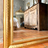 Louis-Philippe antique gilded mirror from the 19th century.