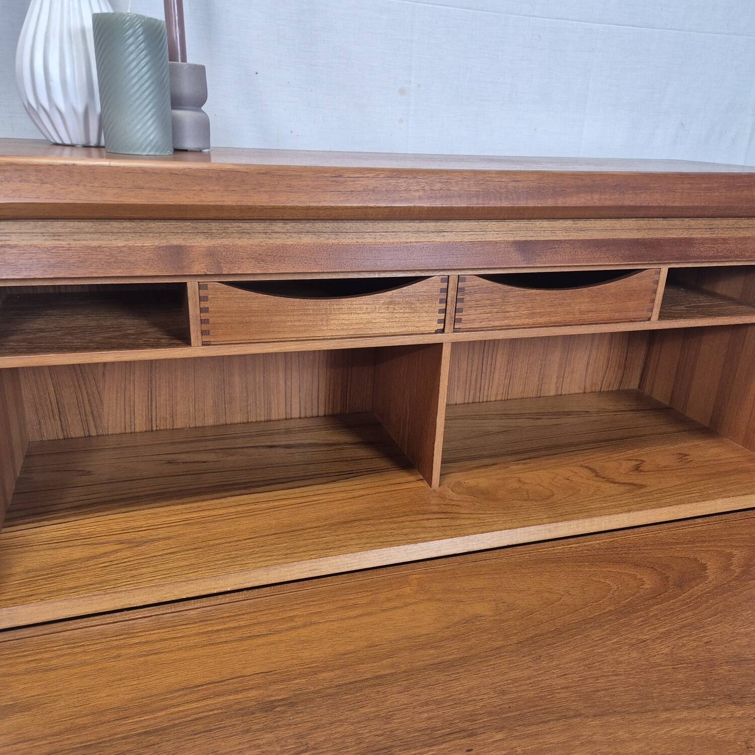 Bernhard Pedersen & Søn, secrétaire danois vintage, coiffeuse