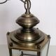 Lantern pendant light with beveled glasses