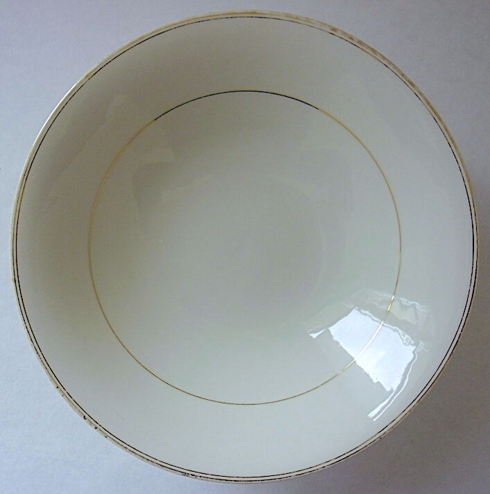 Gold-leated white Paris porcelain plate