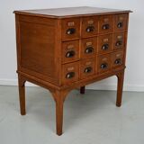 Dutch Oak Apothecary / Filing Cabinet, 1930s