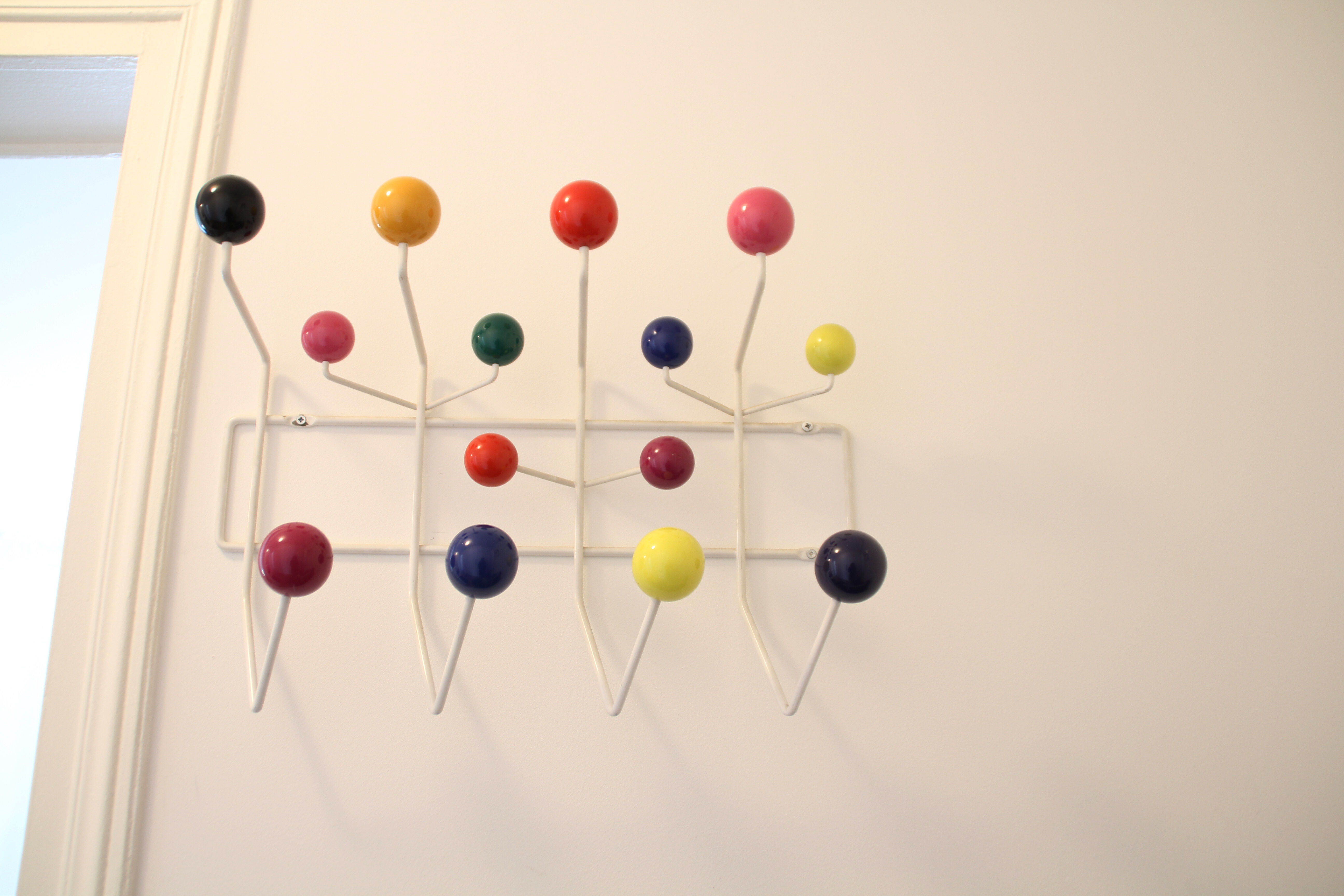 Coat rack "Hang it all" Vitra by Charles and Ray Eames reissue of the 1953 model