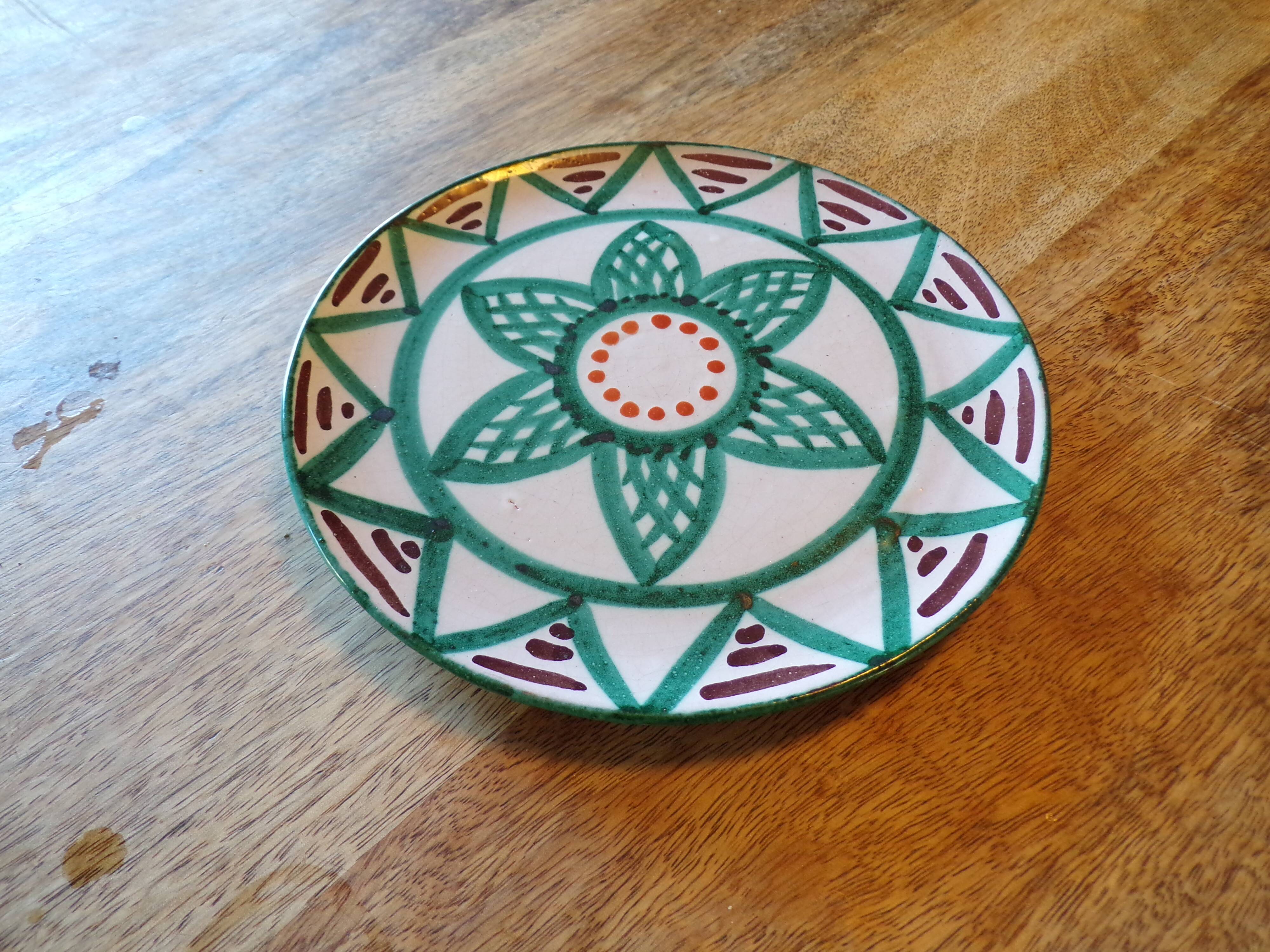 Ceramic plate signed Antoine Fazio