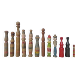 Old wooden bowling game