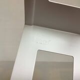 Pair of white metal bookends