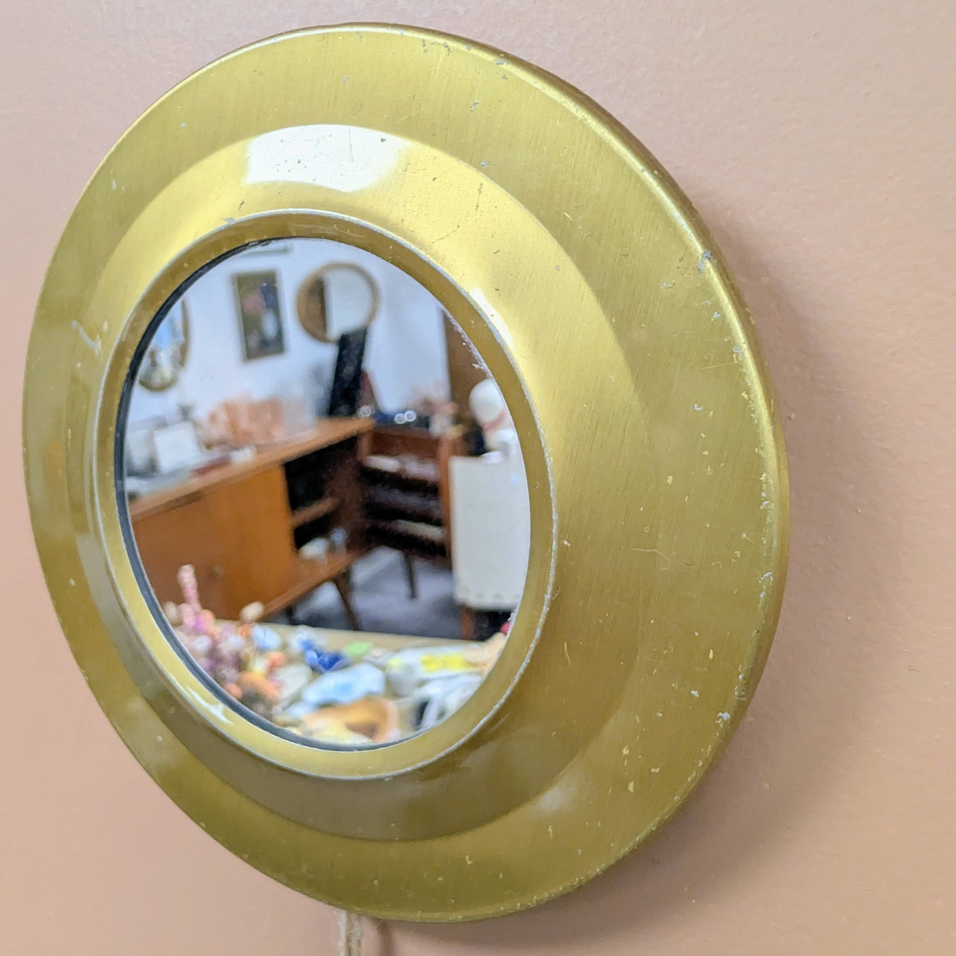 Brass mirror