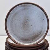 7 Vintage ceramic plates Norbert Pierlot Ratilly La borne