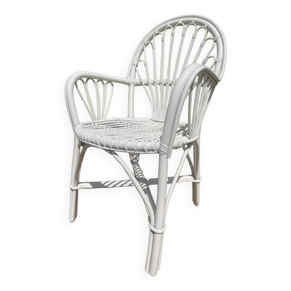 Paire de fauteuil en rotin des années 70 suédois
