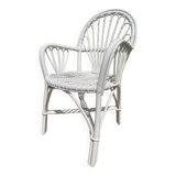 Paire de fauteuil en rotin des années 70 suédois