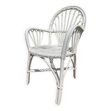 Paire de fauteuil en rotin des années 70 suédois