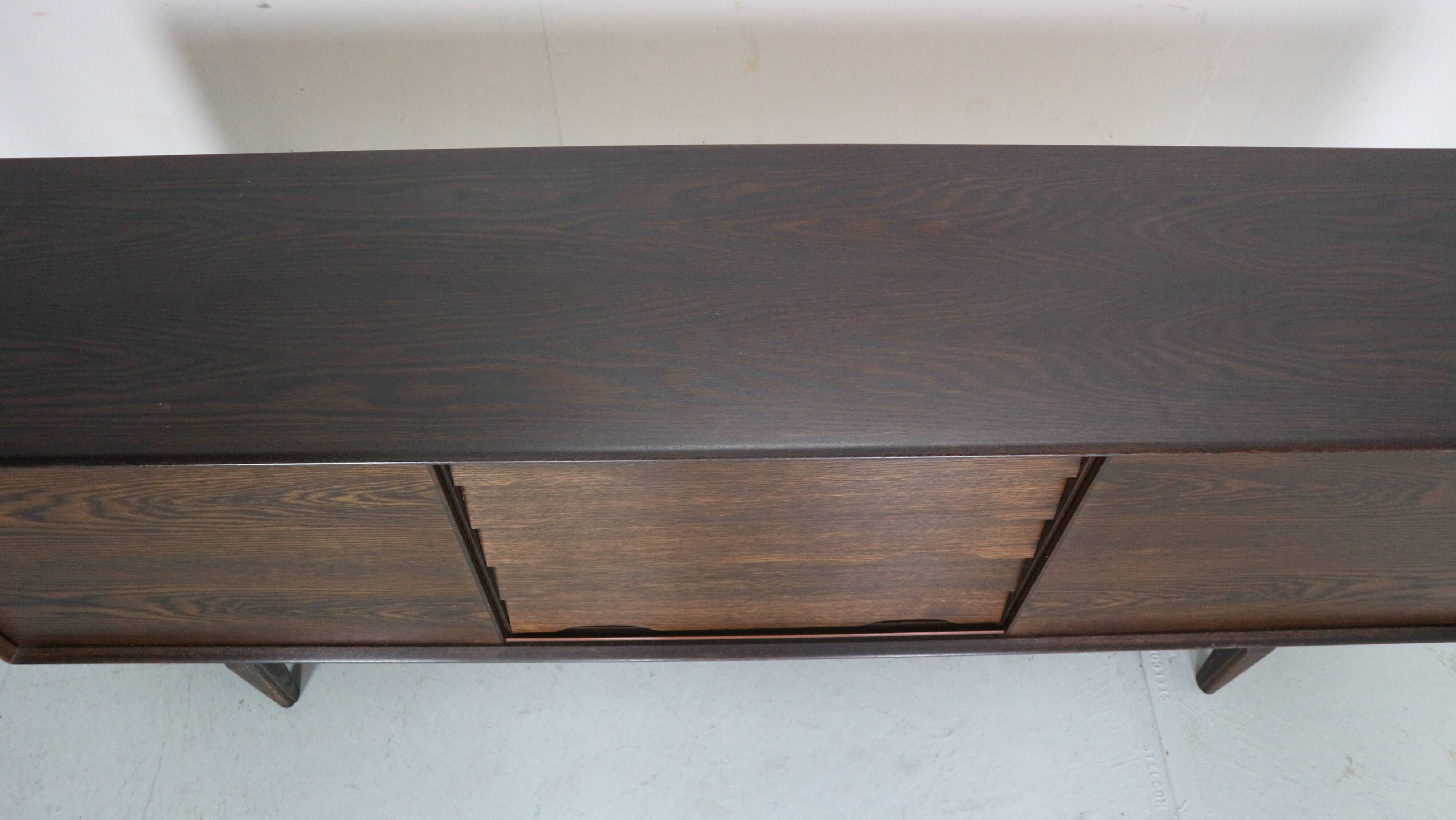 Skovby Møbelfabrik Darkened Oak Sideboard "Model 65", 1960 Denmark
