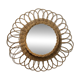 Vintage wicker mirror