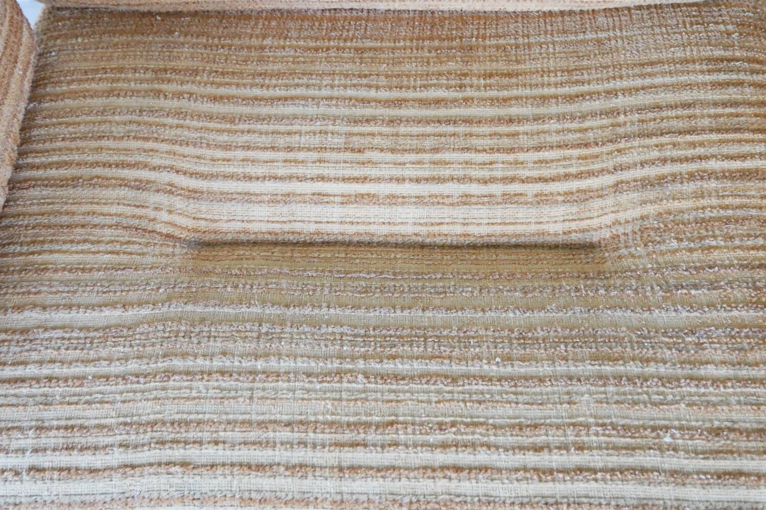 Set of modular 2-seater chenille armchairs