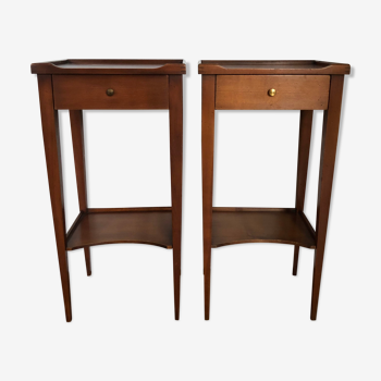 Pair of bedsides in cherry