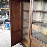 Bookcase 3 doors mahogany type