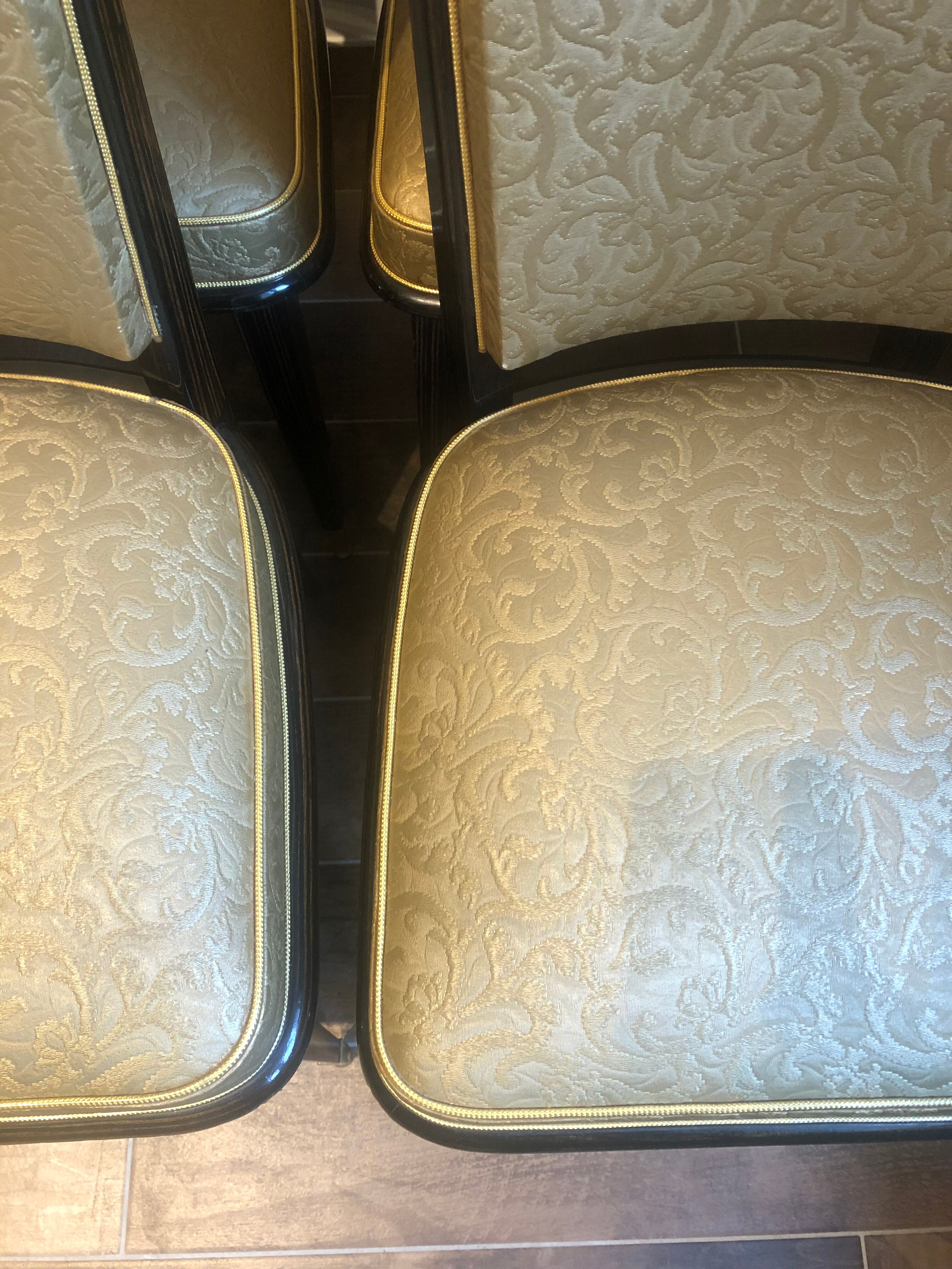 Set of 6 mahogany chairs