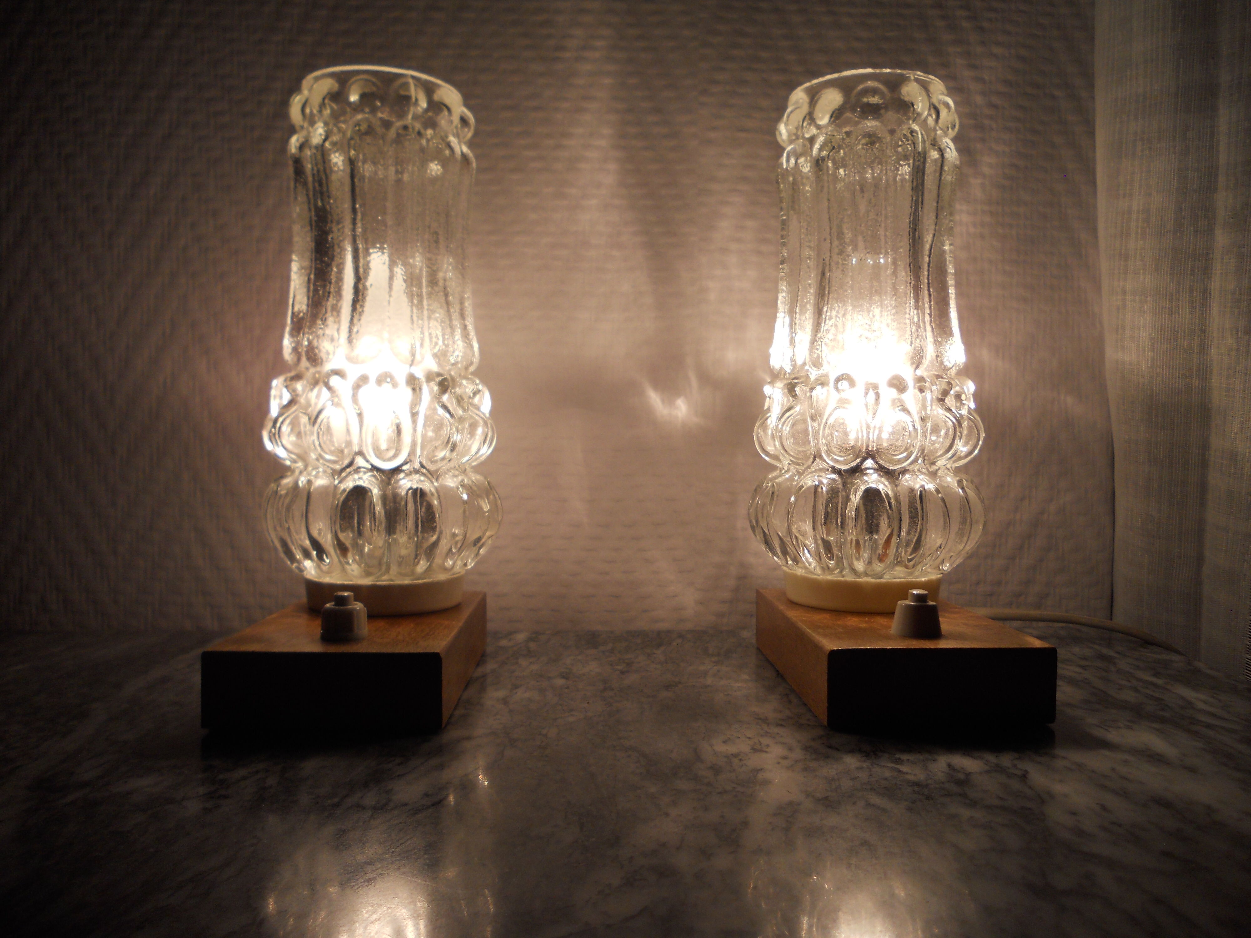 Pair of bedside lamps