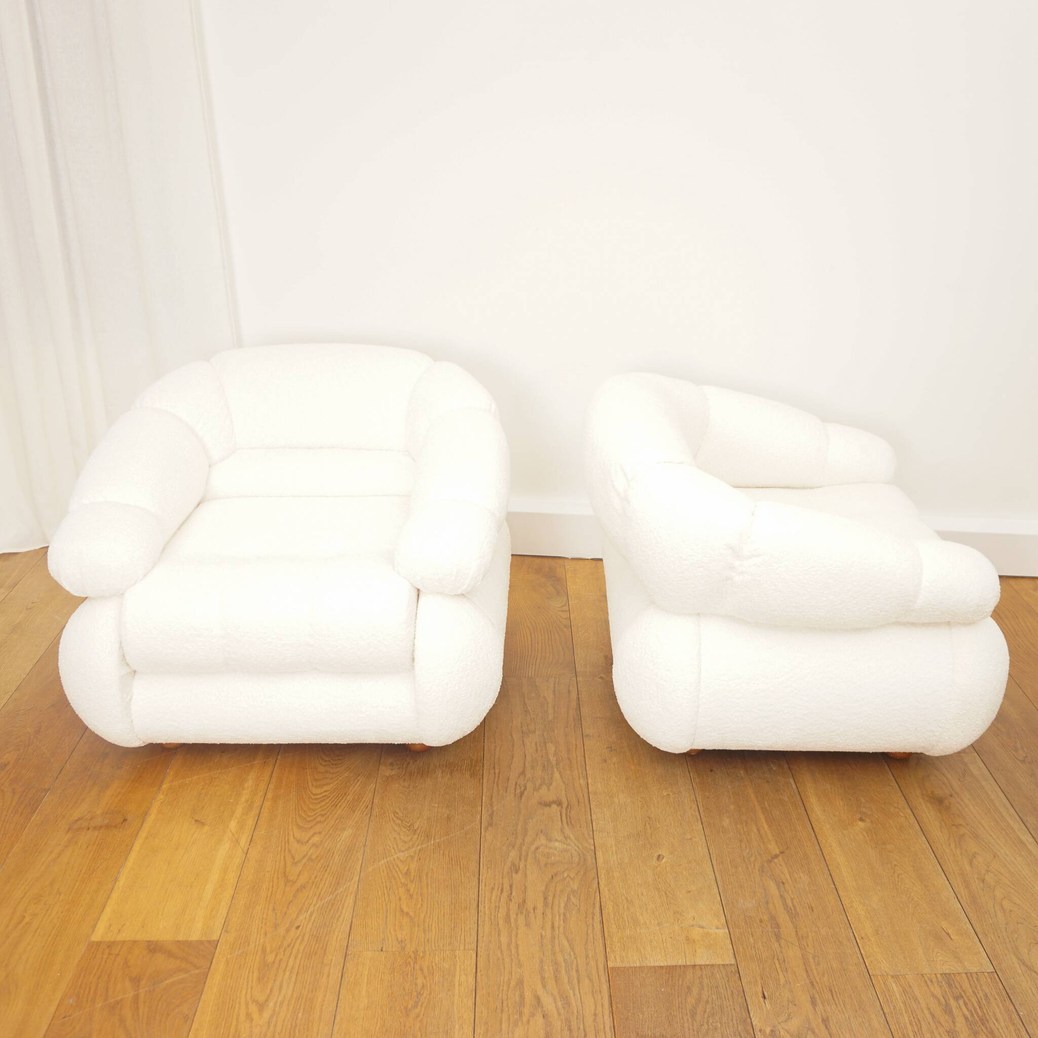 Paire de fauteuils Space Age d'Adriano Piazzesi, 1970