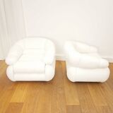 Paire de fauteuils Space Age d'Adriano Piazzesi, 1970