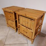 Bamboo bedside tables