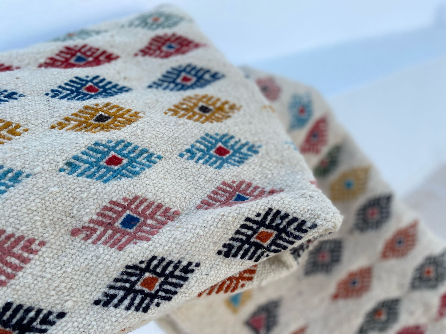Berber corridor carpet in long wool