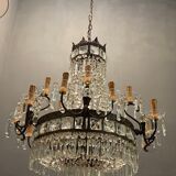 Italian crystal chandelier, 1940s