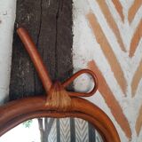 Apple rattan mirror 1970